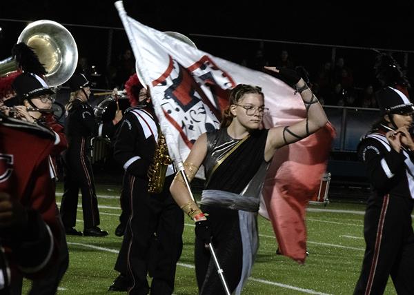 North County High School Marching Band Performing